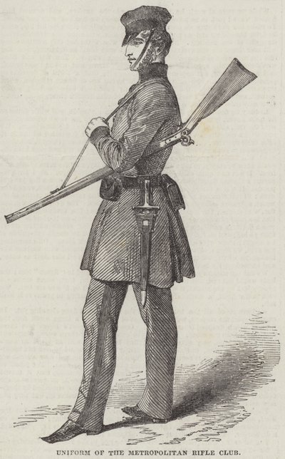 Uniform des Metropolitan Rifle Club (Stich) von English School
