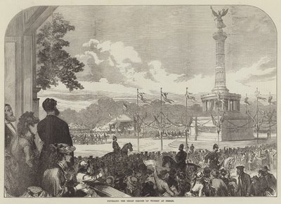 Enthüllung der Siegesäule in Berlin von English School