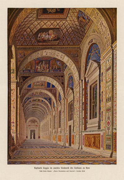 Vatikanische Loggien von Raphael, Rom von English School
