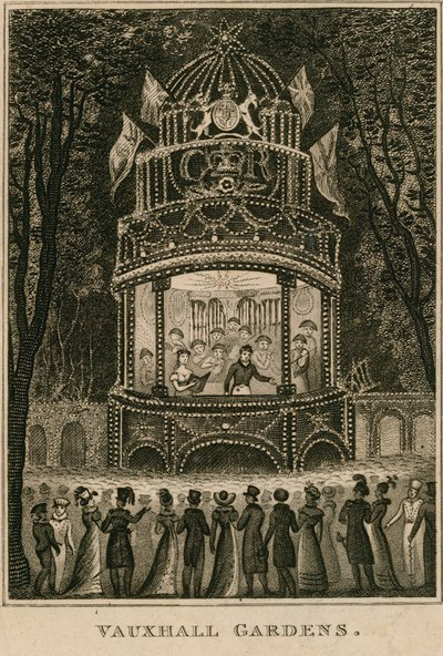 Vauxhall-Gärten, London von English School