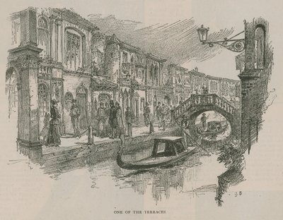 Venedig in London: Skizzen in Olympia - Eine der Terrassen von English School