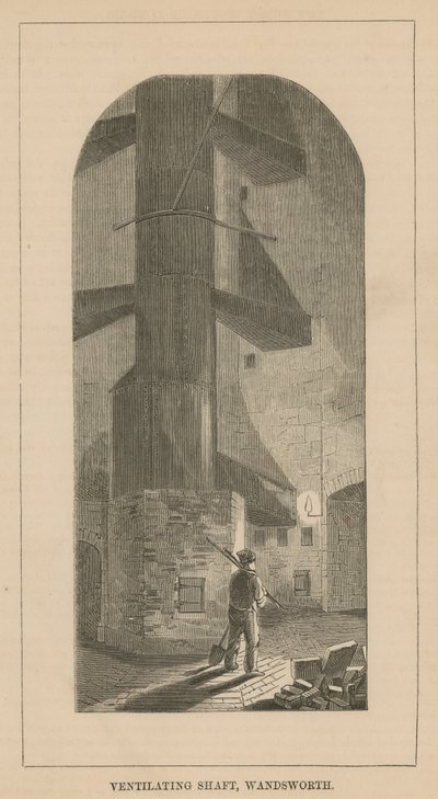 Lüftungsschacht im Wandsworth-Gefängnis von English School