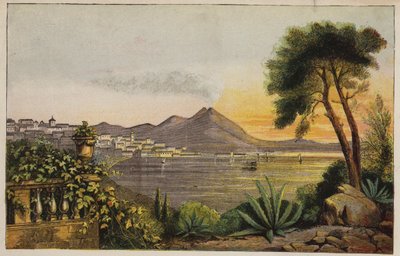 Vesuv und die Bucht von Neapel, Italien von English School