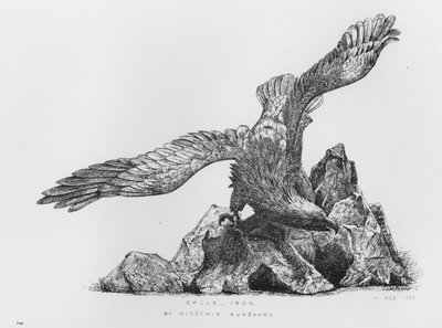 Victoria und Albert Museum: Adler, Eisen, von Migochin Muneharu von English School
