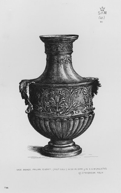 Victoria und Albert Museum: Vase, Bronze, Italienisch, 15. Jahrhundert von English School