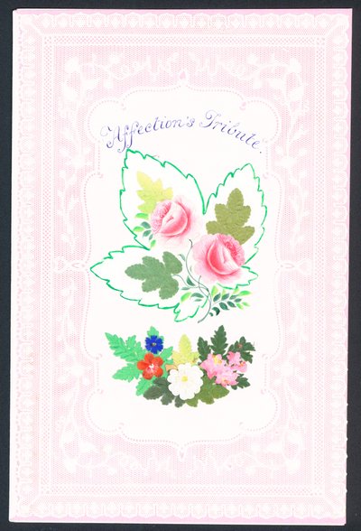 Viktorianische Valentinskarte von English School