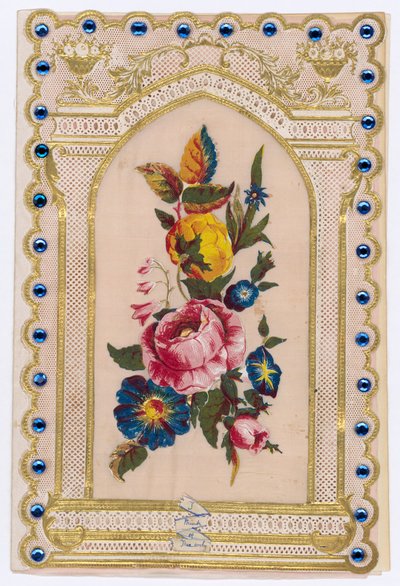 Viktorianische Valentinskarte von English School
