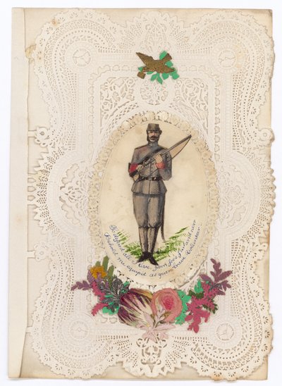 Viktorianische Valentinskarte von English School