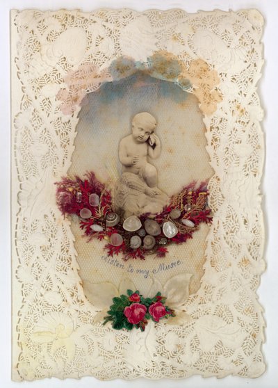 Viktorianische Valentinskarte von English School