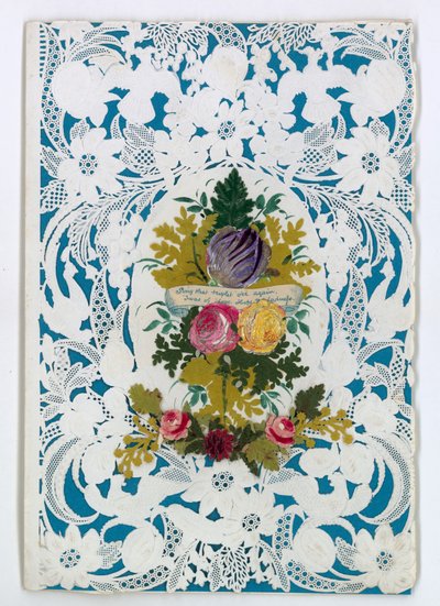 Viktorianische Valentinskarte von English School