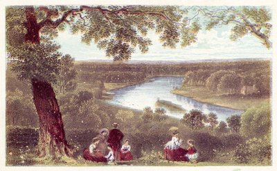 Aussicht von der Terrasse, Richmond Hill von English School