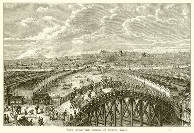 Blick von der Brücke von Nippon, Tokio von English School