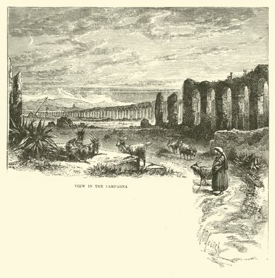 Ansicht in der Campagna von English School
