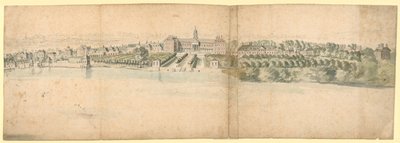 Ansicht des Chelsea Hospital und seiner Umgebung von English School