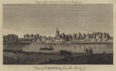 Blick auf Chiswick vom Fluss von English School