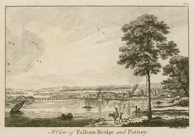 Ansicht der Fulham-Brücke in Putney von English School
