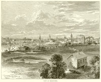 Ansicht von Melbourne von English School