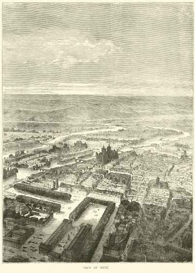 Ansicht von Metz, Oktober 1870 von English School
