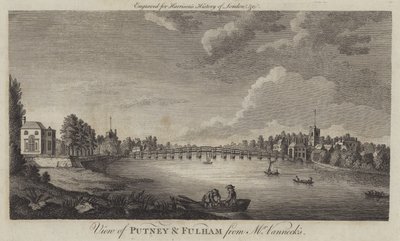 Ansicht von Putney und Fulham von Mr. Vannecks von English School