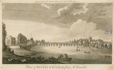 Ansicht von Putney und Fulham von Mr. Vannecks von English School