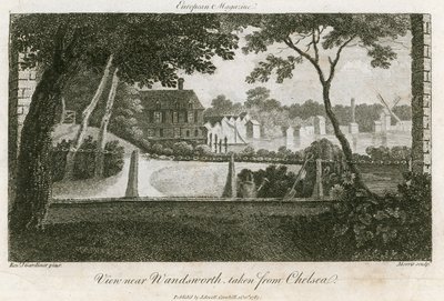 Ansicht von Wandsworth, von Chelsea aus gesehen von English School