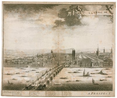 Ansicht von Westminster und Brücke von English School