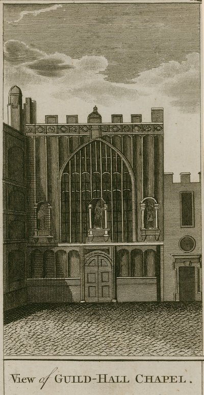 Ansicht der Guildhall-Kapelle, London von English School