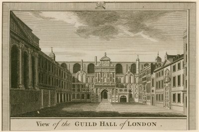 Ansicht der Guildhall, London von English School
