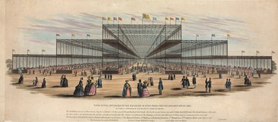 Ansicht des Inneren des Gebäudes im Hyde Park für die Ausstellung von 1851 von English School