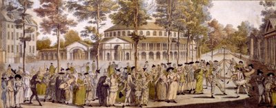 Ansicht des Jubiläumsballs, Ranelagh Gardens, zur Feier des Geburtstags von George, Prinz von Wales, 24. Mai 1759 von English School