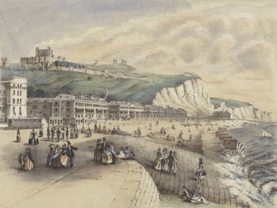 Blick auf die Marine Parade und das Schloss, Dover von English School