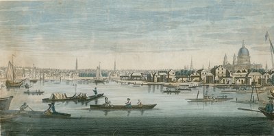 Blick auf die Themse, London von English School