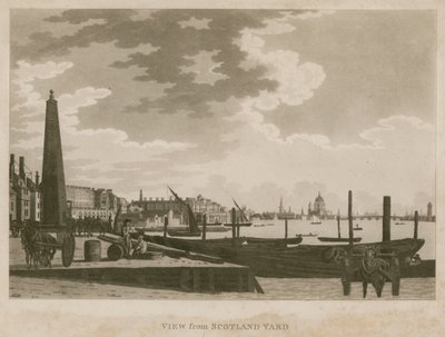 Blick auf die Themse, London, von Scotland Yard von English School