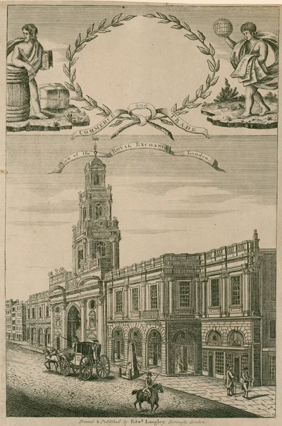 Ansicht der Royal Exchange, London von English School