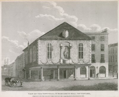 Ansicht des Rathauses, St. Margarets Hill, Southwark von English School