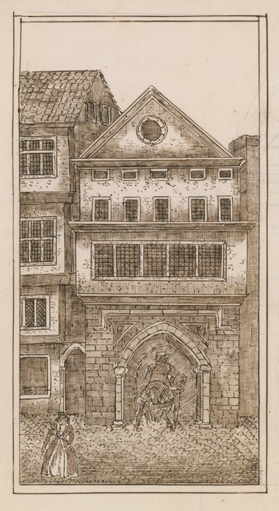 Ansicht des Nordtors der St. Pauls Kathedrale von English School