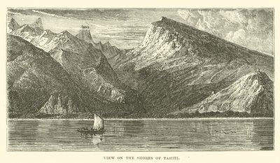 Blick auf die Küsten von Tahiti von English School