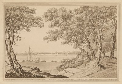 Blick auf die Themse von Millbank von English School