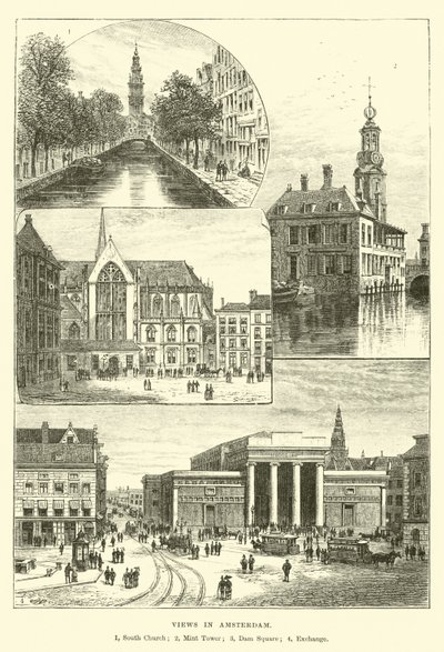 Ansichten in Amsterdam von English School
