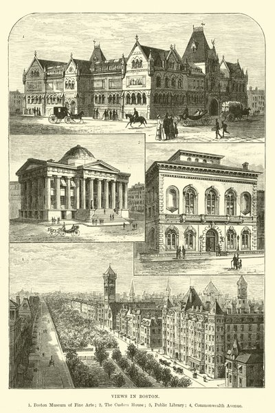 Ansichten von Boston von English School