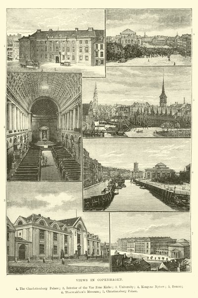 Ansichten von Kopenhagen von English School