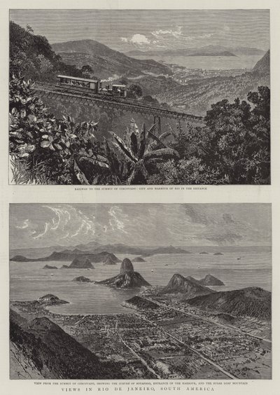 Ansichten von Rio de Janeiro, Südamerika von English School