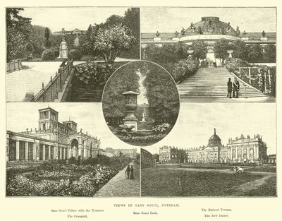 Ansichten in Sanssouci, Potsdam von English School
