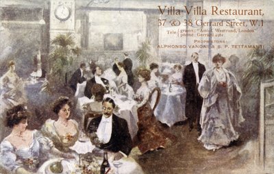 Villa Villa Restaurant, 37-38 Gerrard Street, London W1 von English School