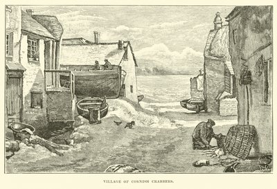 Dorf der Cornish-Krabbenfischer von English School