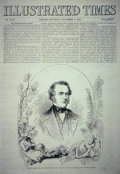 Viscount Canning, der neue Generalgouverneur von Indien, Illustration aus 