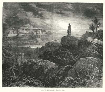 Vision des Tempels, Ezechiel XL (Stich) von English School