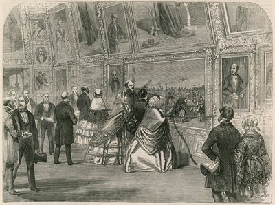 Besuch Ihrer Majestät, Prinz Albert und der Königin von Portugal in der Royal Academy von English School
