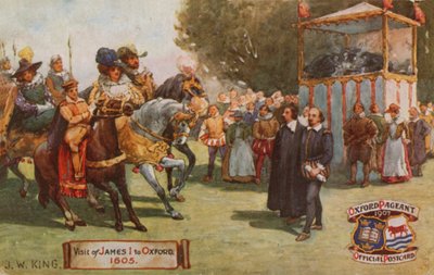 Besuch von James I. in Oxford, 1605 von English School