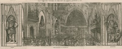 Besuch von Königin Victoria in der City of London, 9. November 1837 von English School